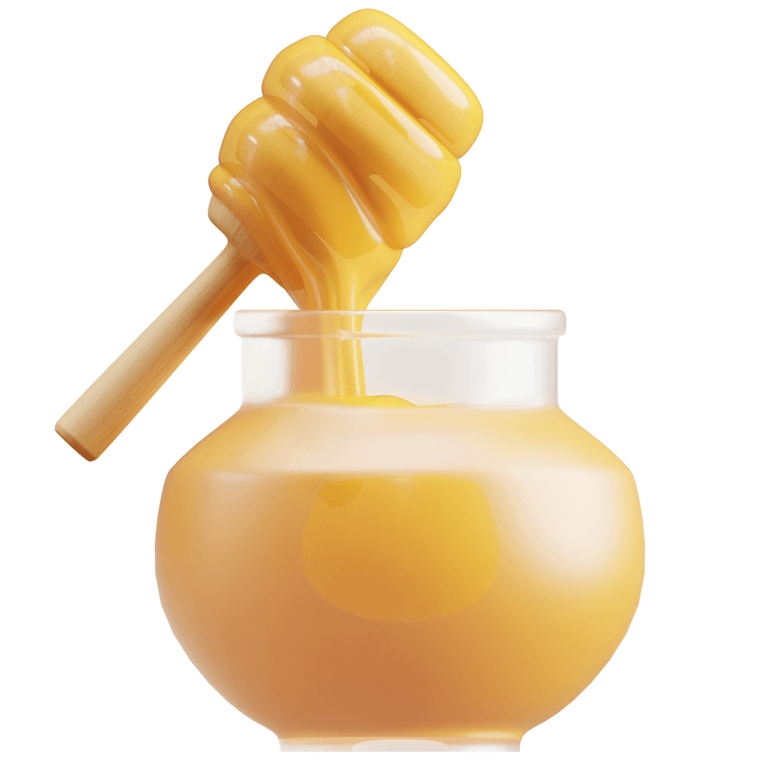 3D honey dipper and jar — Apis Biotech premium bee products