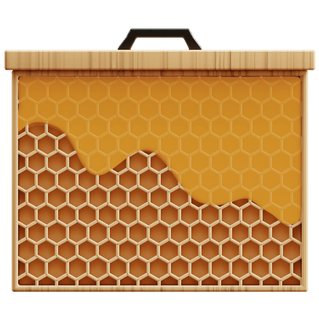 3D honey harvest illustration — Apis Biotech production